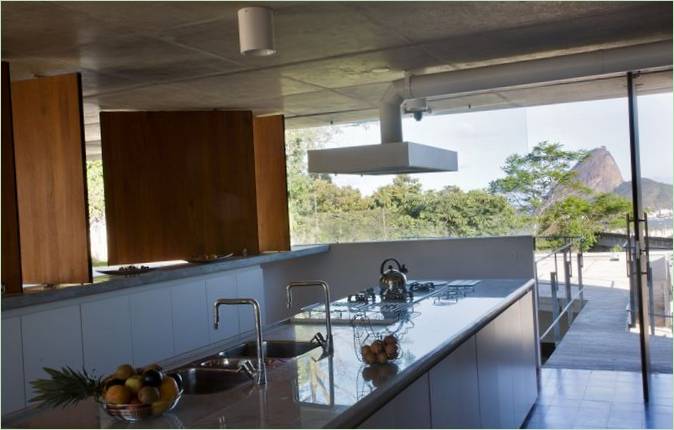 Aménagement intérieur d'une cuisine moderne