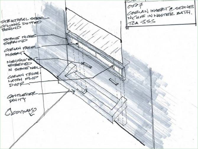 Plan d'un penthouse de luxe sur la 73e rue aux États-Unis