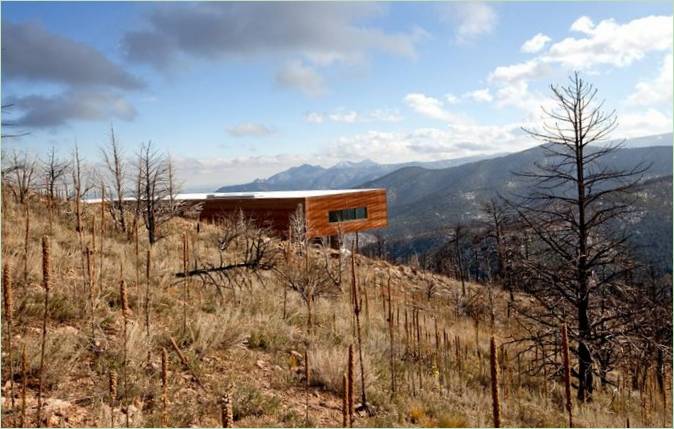 Vue de la villa de loin
