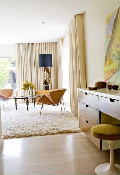Des meubles design à l'intérieur de la résidence Brentwood