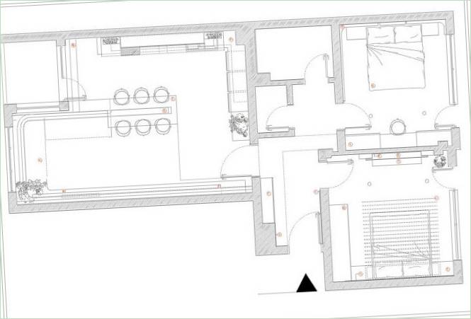 Plan détaillé de l'appartement Home 07 en Bulgarie
