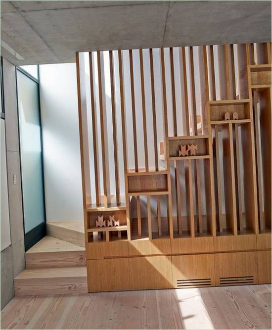 Décoration de l'escalier du dernier étage