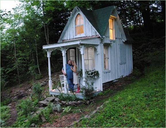 Petite maison victorienne dans les montagnes Catskill, New York