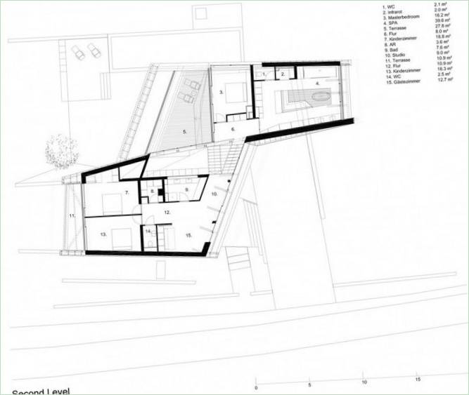 Plans de la Villa Freundorf en Autriche