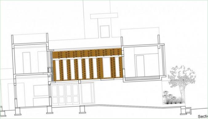 Plan d'étage de la maison latérale originale