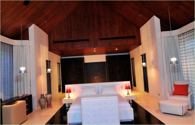 Design intérieur de chambre à coucher de luxe