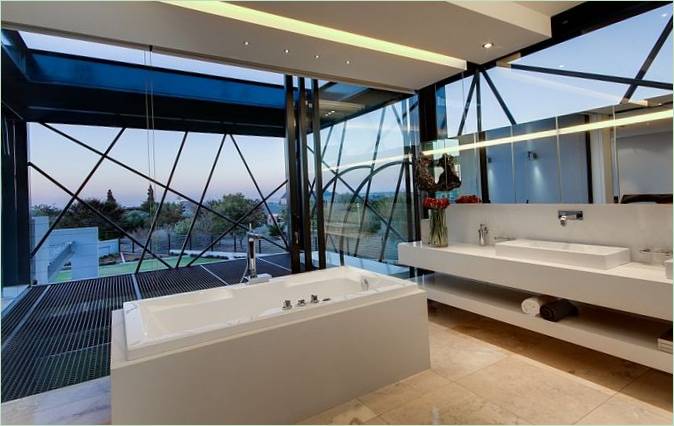 Salle de bain d'une maison de campagne en Afrique du Sud