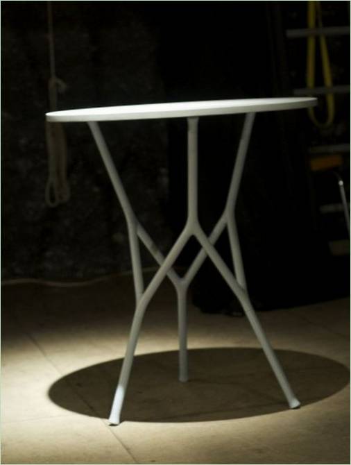 Composition du ménage : Table avec pieds ajourés