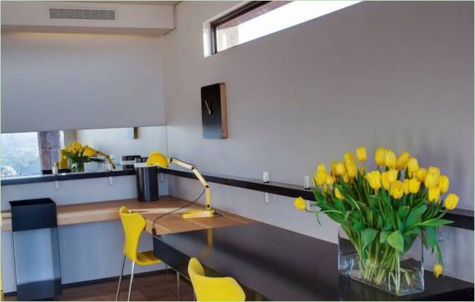 Salle de travail à la Maison Boz en Afrique du Sud
