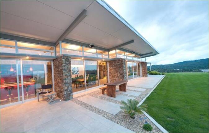 Vitrage panoramique de la maison