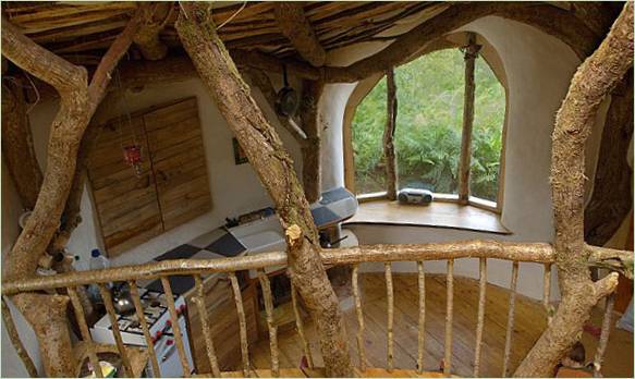 Une maison de hobbit au Pays de Galles, UK