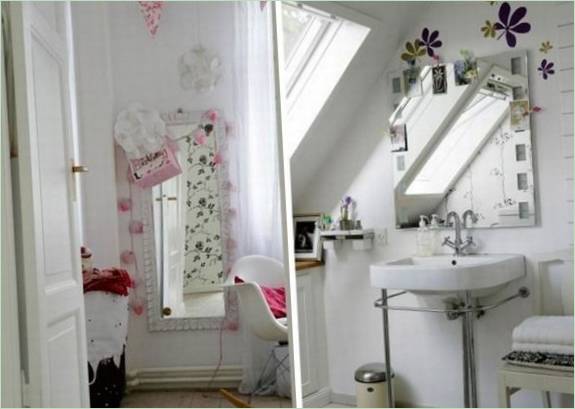 Intérieurs de chambres et de salles de bains pour enfants