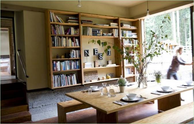 Intérieur de la salle à manger