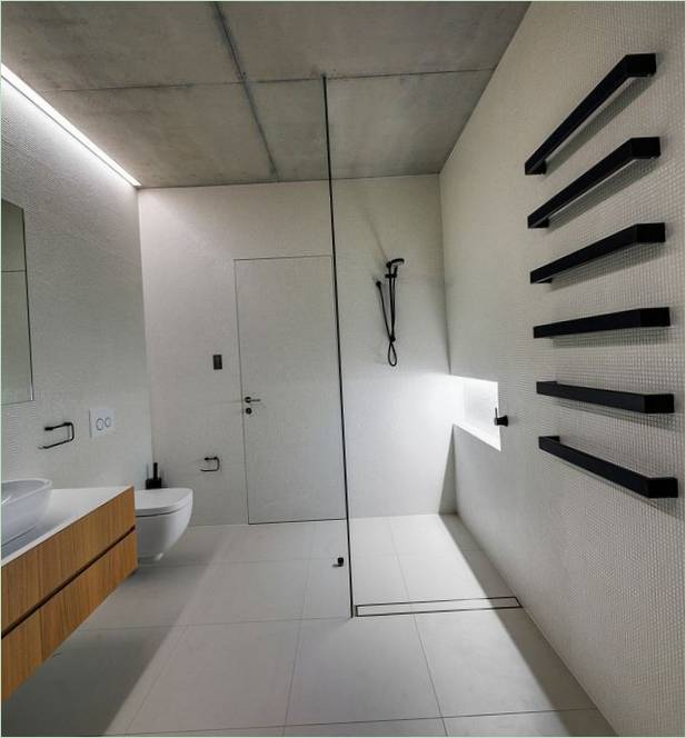 Cabine de douche transparente