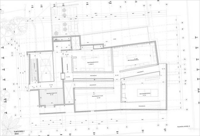 Plan du premier étage du Mémorial San Alberto Hurtado