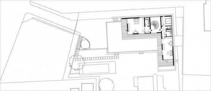 Aménagement intérieur d'un pool house Haus SK en Autriche