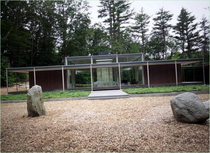 Extérieur de la résidence de Kengo Kuma