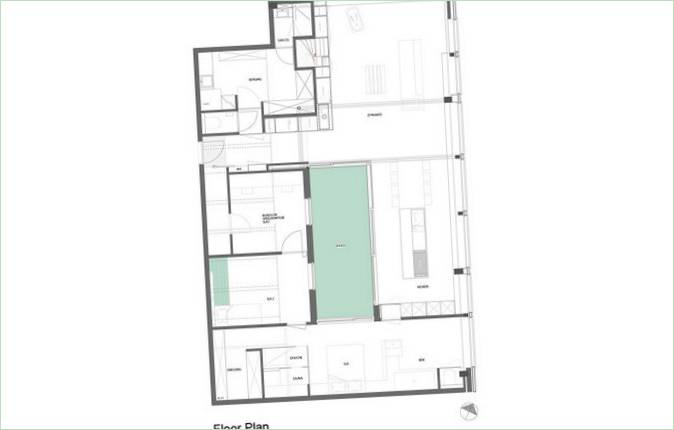 Plan d'un appartement dans une usine textile