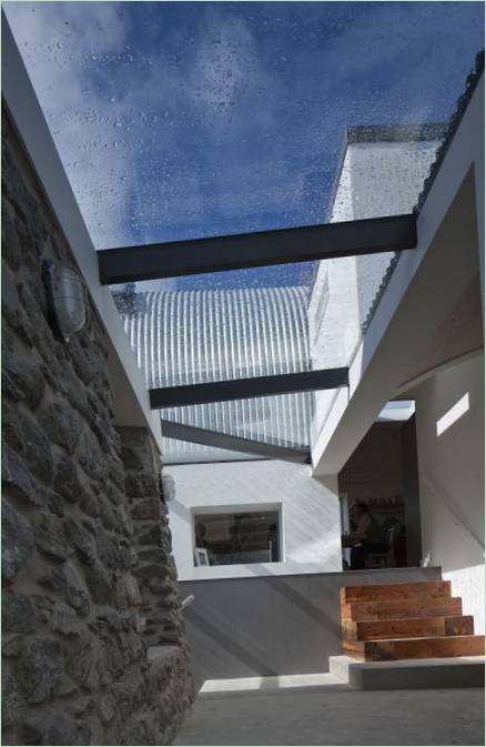 Toit de chalet vitré