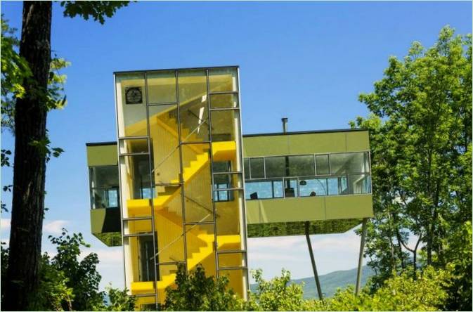 L'extérieur de la maison de Gluck+ architectes