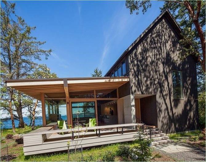 L'extérieur d'une maison moderne