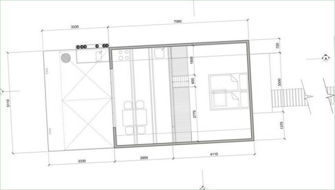 Plan d'étage mansardé