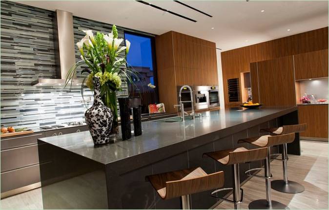 Aménagement intérieur d'un espace cuisine dans une maison Tresarca à Las Vegas