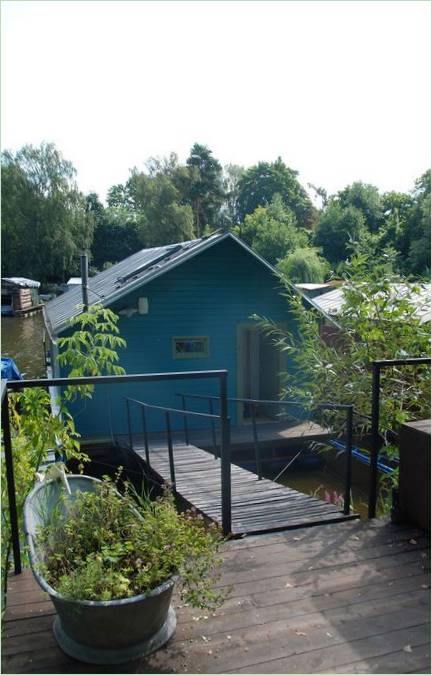 Un pont en bois vers le rivage