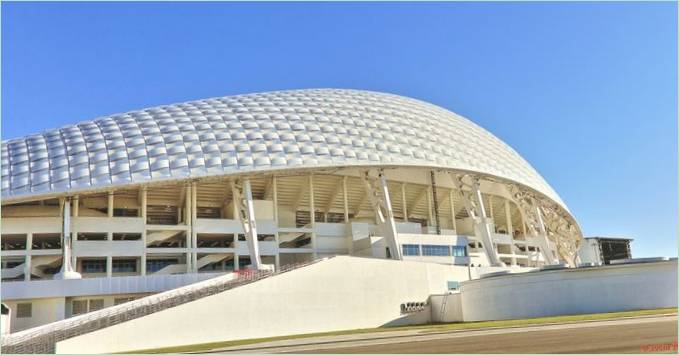 Le design unique du stade Fisht