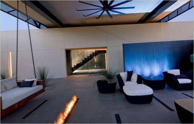 La terrasse de la maison Tresarca à Las Vegas