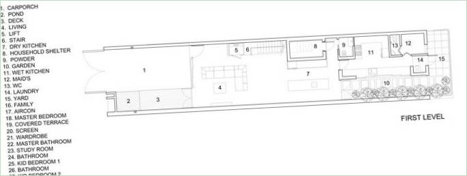 Plan du rez-de-chaussée de la résidence To Catch A Breeze