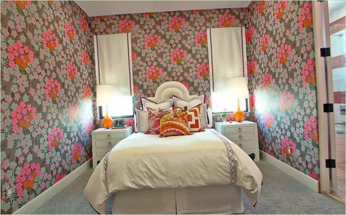 Aménagement de la chambre à coucher de la résidence Cat Mountain au Texas