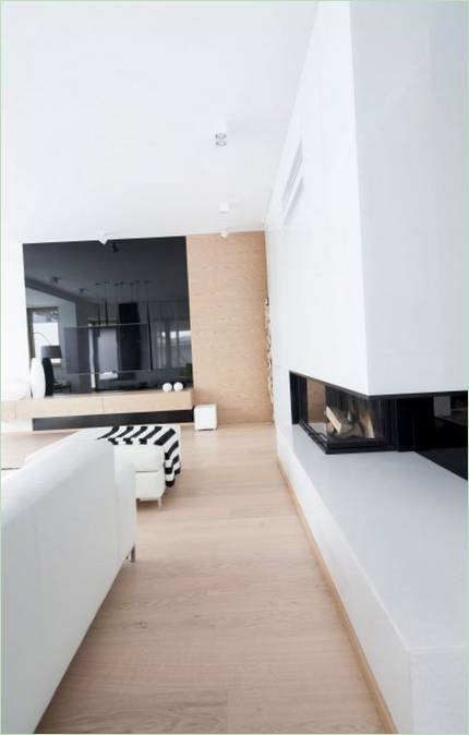 Cheminée de salon moderne
