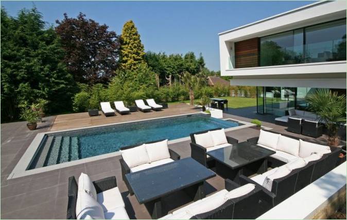 Piscine de la maison Oxted en Angleterre