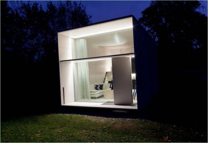 Une petite maison économe en énergie avec des conditions de vie confortables