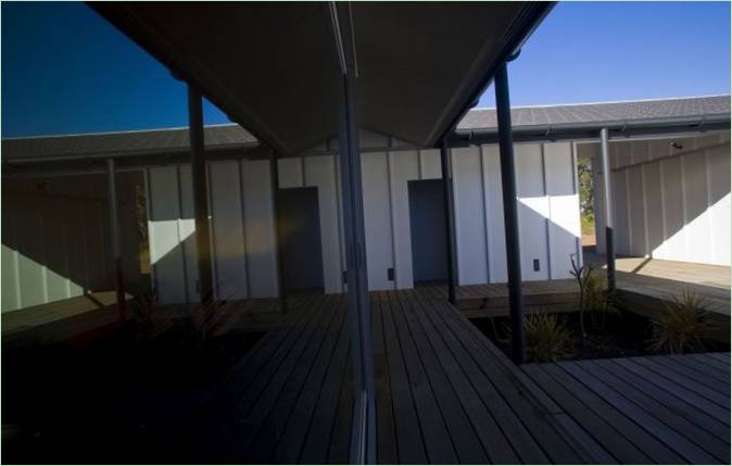 Conception d'une maison de vacances d'été Diamond Beach House en Nouvelle-Galles du Sud, Australie