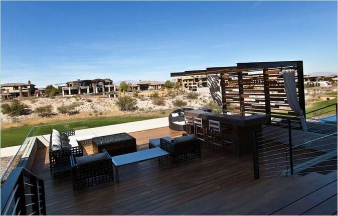 Terrasse de la maison Tresarca à Las Vegas