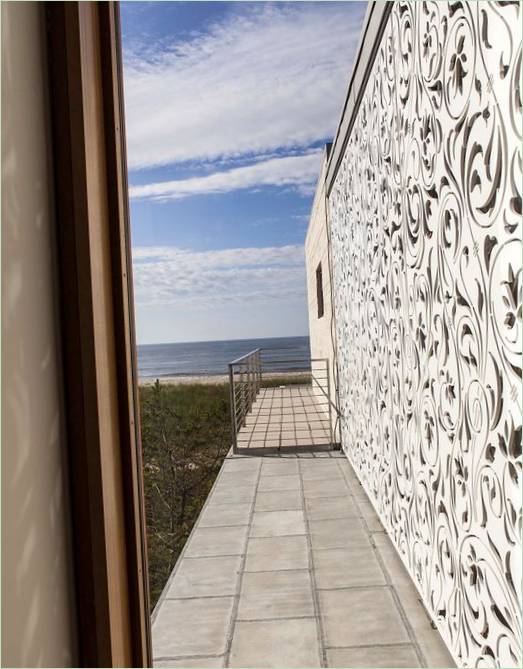 La terrasse de la Beach House aux États-Unis