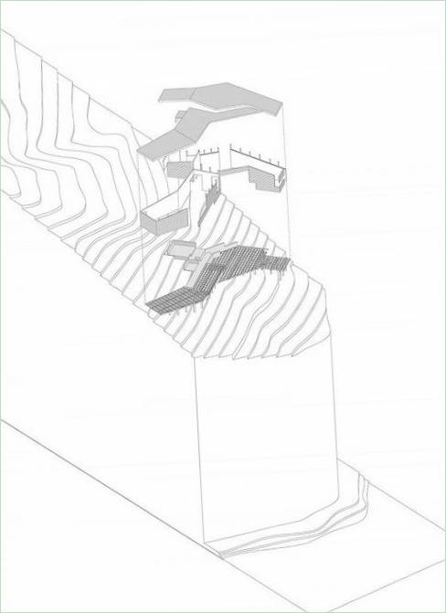 Oceanfront House Tunquén dessin de Branko Pavlovic & ; Pablo Lobos-Pedrals, Chili