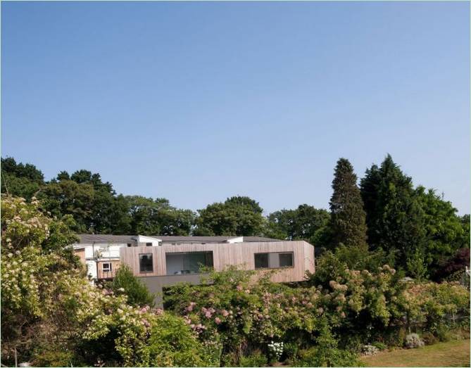 Aménagement intérieur unique d'une maison privée Wedge House