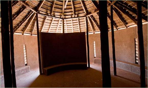 Conception unique de la villa du centre d'interprétation de Mapungubwe