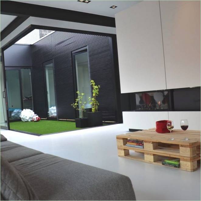 Intérieur d'un appartement dans un bâtiment d'une usine textile