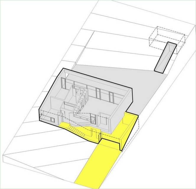 Plans d'étage d'une maison K2 par Pauliny Hovorka Architekti