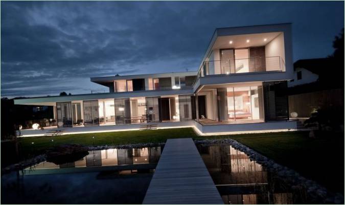 L'intérieur du pool house Haus SK en Autriche