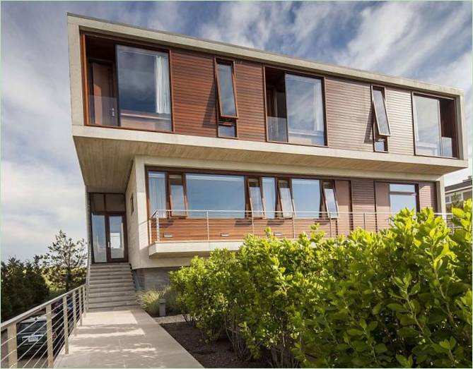 Maison de plage des Hamptons conçue par Aamodt Plumb Architects, East Quogue, USA