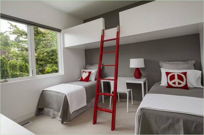 Décoration intérieure d'une maison de campagne à Seattle, aux États-Unis