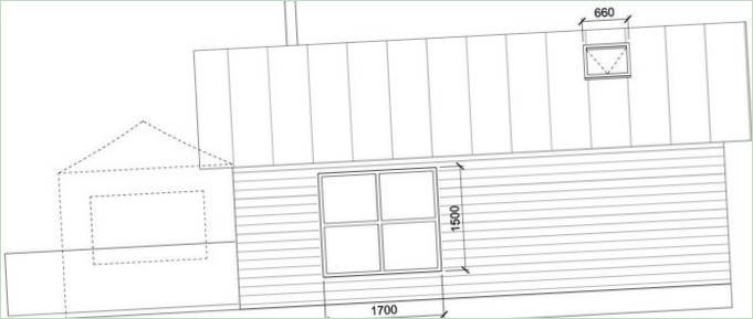 Plan d'étage d'une péniche