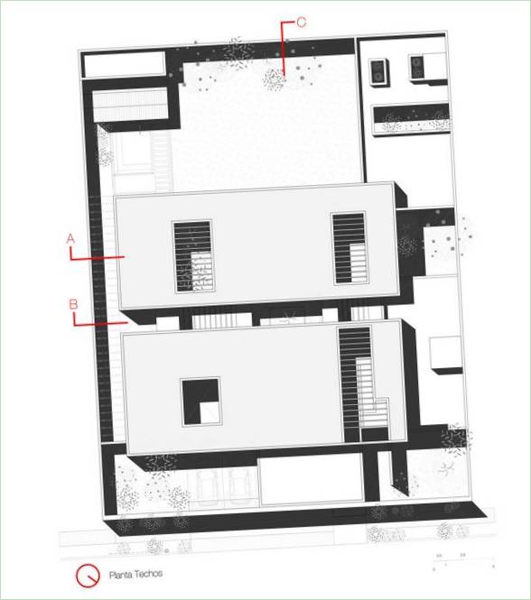 Plans d'étage d'une résidence