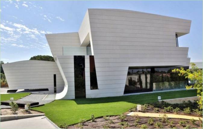 L'extérieur d'une maison à Madrid