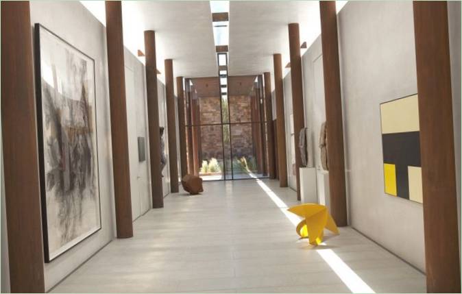 Œuvre d'art dans le hall de la Casa Valle Escondido